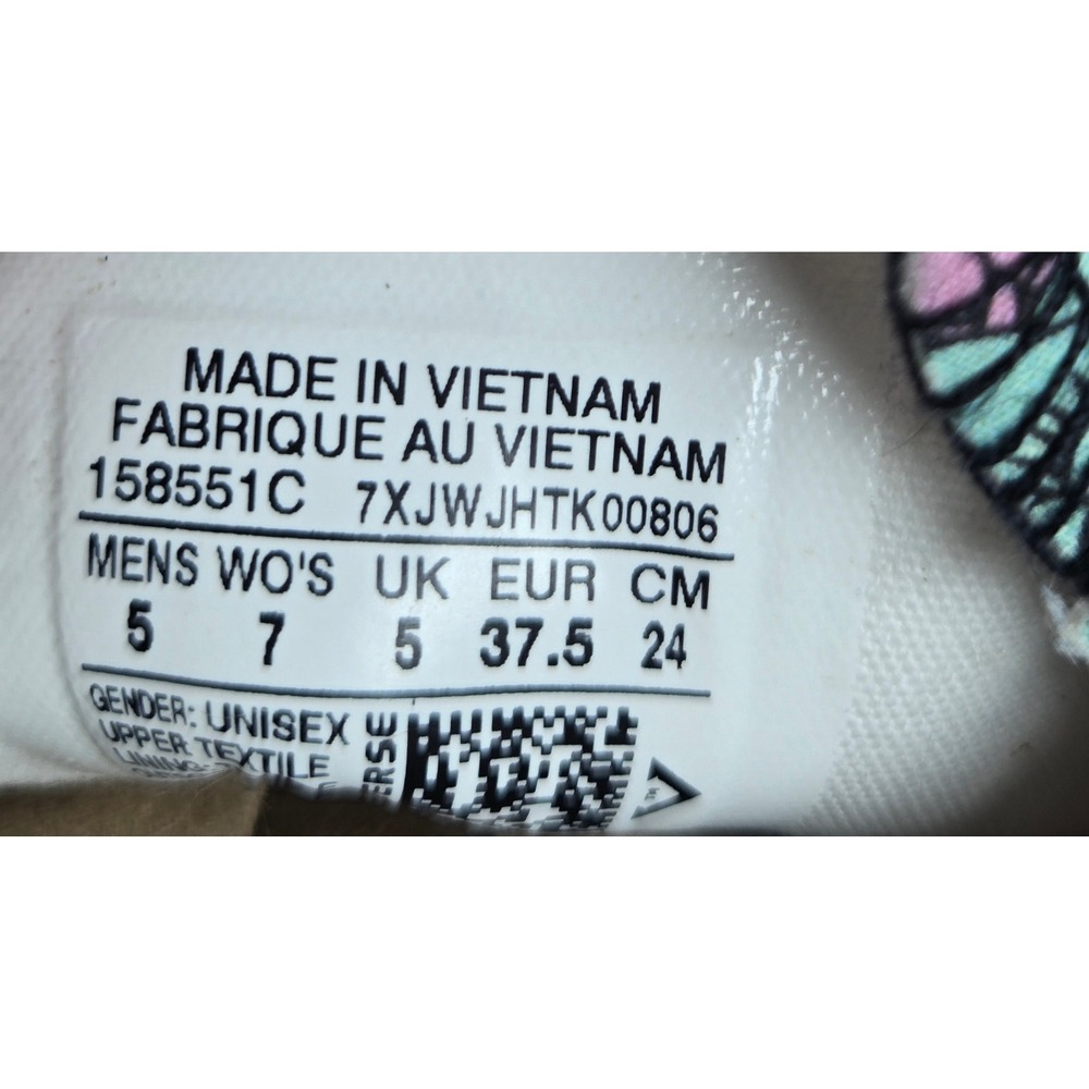 Converse Chuck Taylor All Star Sugar Skull Floral Low Top Sneakers Multicolor W7 - Picture 11 of 11